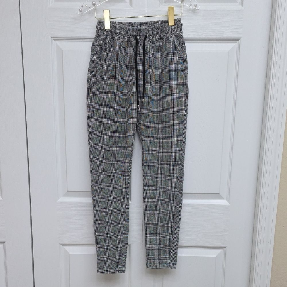 Project X Paris Gray Plaid Joggers